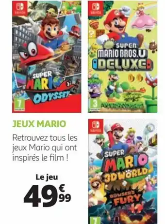 Auchan JEUX MARIO offre