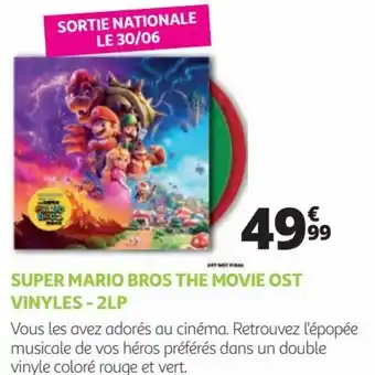 Auchan SUPER MARIO BROS THE MOVIE OST VINYLES - 2LP offre