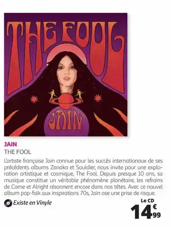 Auchan JAIN THE FOOL offre