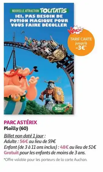 Auchan PARC ASTÉRIX Plailly (60) offre