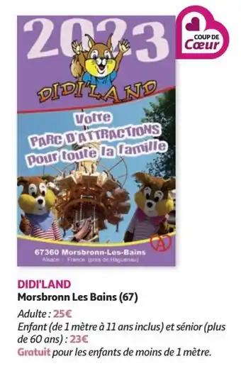 Auchan DIDI'LAND Morsbronn Les Bains (67) offre