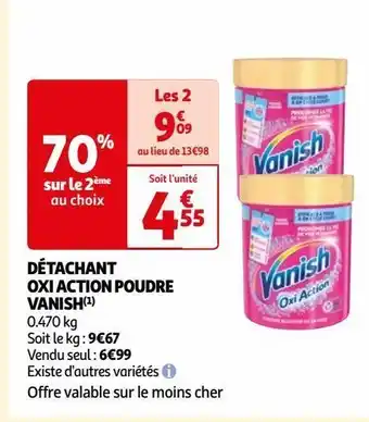 Auchan Détachant oxi action poudre vanish( offre