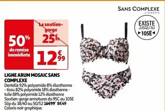 Auchan Ligne arum mosaic sans complexe offre