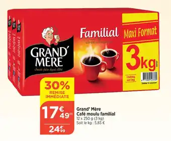 Bi1 Grand' Mère Cafe moulu familial offre