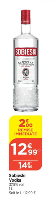 Bi1 Sobieski Vodka offre