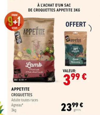 Tom&Co APPETITE CROQUETTES offre