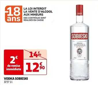 Auchan Supermarché VODKA SOBIESKI 37.5°11 offre