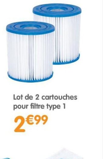 b&m Lot de 2 cartouches pour filtre type 1 offre