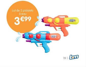 b&m Lot de 2 pistolets à eau offre