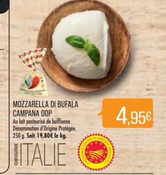Match MOZZARELLA DI BUFALA CAMPANA DOP offre