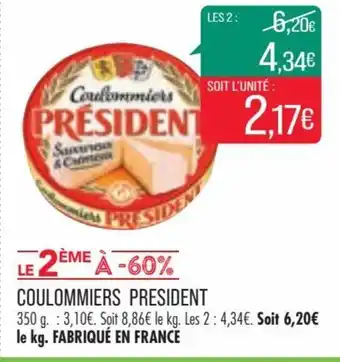 Match COULOMMIERS PRESIDENT offre