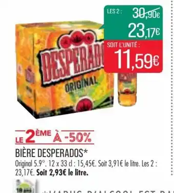 Match BIÈRE DESPERADOS* offre