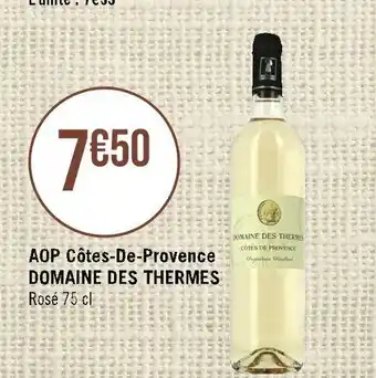 Casino Supermarchés AOP Côtes-De-Provence CHÂTEAU ROCHESOLEIL offre