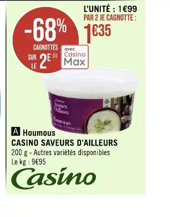 Houmous CASINO SAVEURS D'AILLEURS