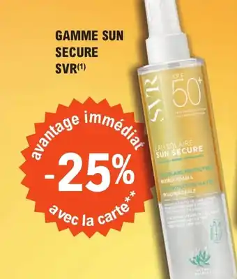 E.Leclerc Parapharmacie GAMME SUN SECURE SVR(¹) offre
