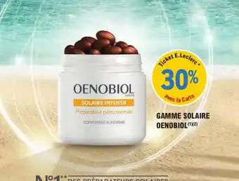 E.Leclerc Parapharmacie GAMME SOLAIRE OENOBIOL(¹)(2) offre