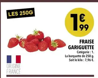 Supeco Fraise Gariguette offre
