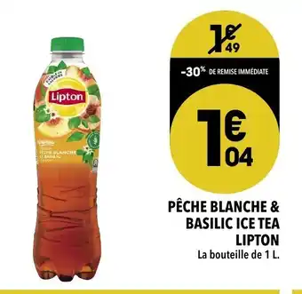 PĂȘche Blanche & Basilic Ice Tea Lipton