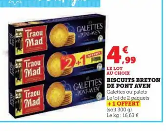 Super U BISCUITS BRETON DE PONT AVEN offre