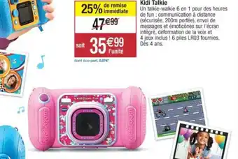 Cora x Carrefour Kidi Talkie offre