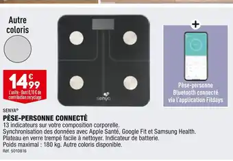 ALDI Senya pèse-personne connecté offre