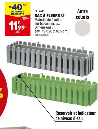 ALDI Belavi bac à fleurs offre