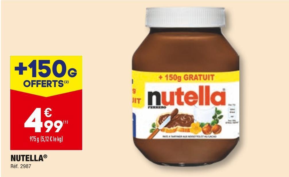 Promo Nutella nutella chez ALDI