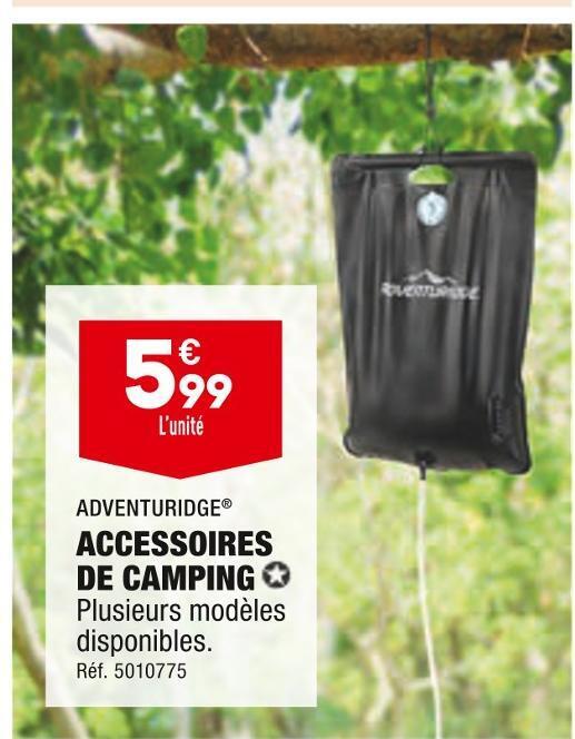 Promo Adventuridge accessoires de camping chez ALDI