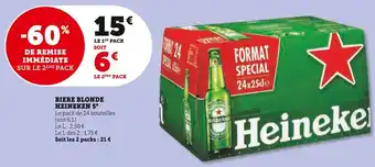 U Express Heineken biere blonde 5° offre