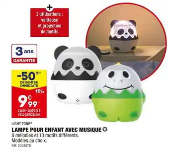 ALDI Light zone lampe pour enfant avec musique offre
