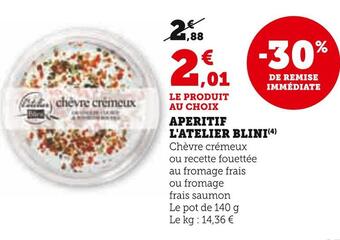 U Express L'atelier blini aperitif offre