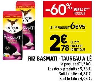 Supeco Taureau ailé riz basmati offre