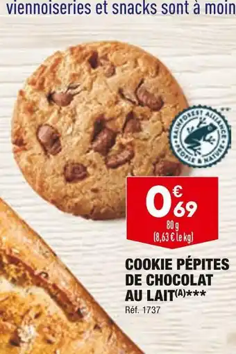 ALDI Cookie pépites de chocolat au lait offre
