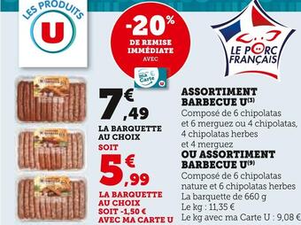U Express U assortiment barbecue offre