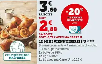 U Express U 12 mini viennoiseries offre