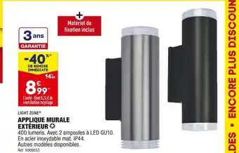 ALDI Light zone applique murale extérieur offre