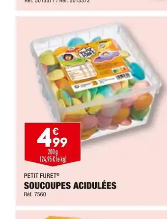 ALDI Petit furet soucoupes acidulées offre