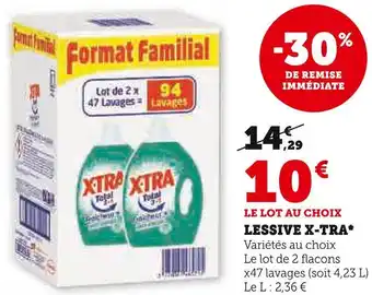 U Express X-tra lessive* offre