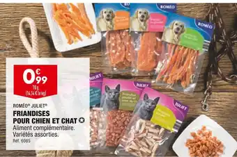 ALDI Roméo juliet friandises pour chien et chat offre