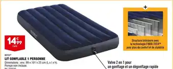 ALDI Intex lit gonflable 1 personne offre