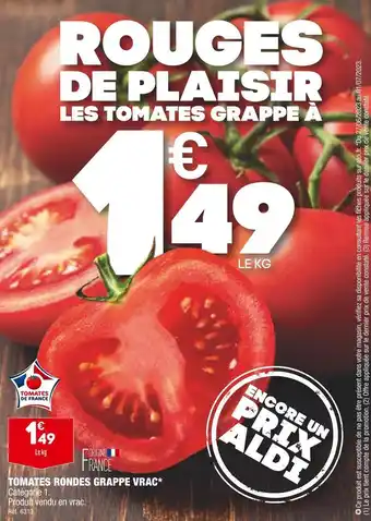 ALDI Tomates rondes grappe vrac offre