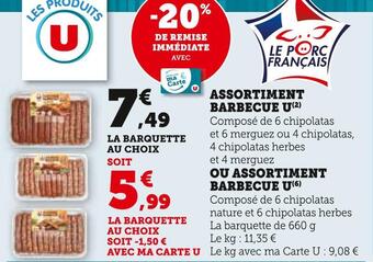 Super U U assortiment barbecue offre