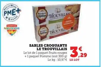 Super U Sables croquants le trouvillais offre