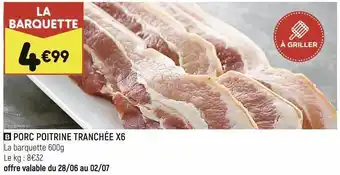 Leader Price Porc poitrine tranchée offre