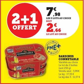 Hyper U Sardines connetable offre