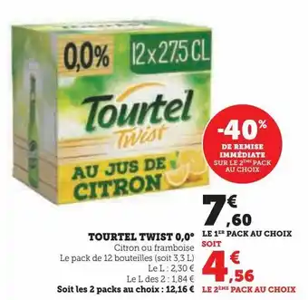 Hyper U Tourtel twist 0.0° offre