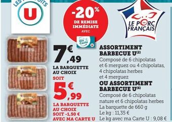 Hyper U Assortiment barbecue u offre