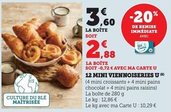 Hyper U 12 mini viennoiseries u offre