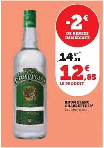 Rhum blanc charrette 49°