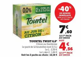 U Express Tourtel twist 0.0° offre
